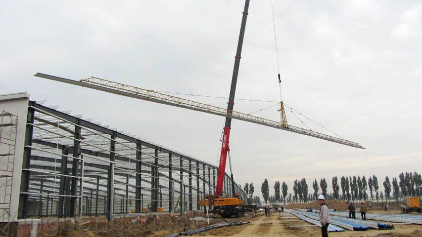 Steel Structure Workshop Site Installation Process